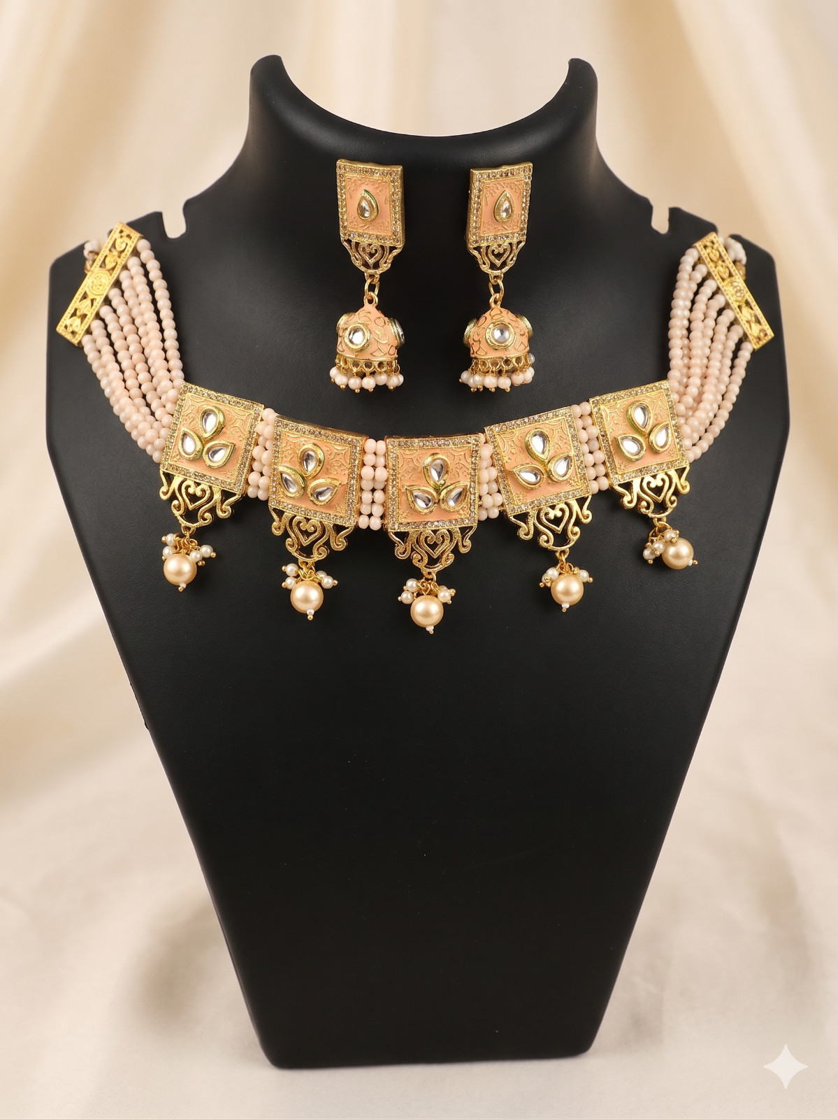 Choker Necklace Earring Set