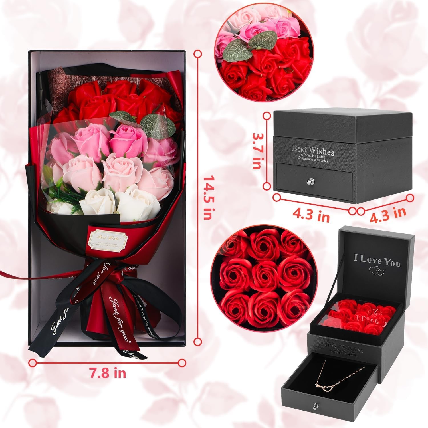 Romantic Love Anniversary Birthday Wedding Valentines Gifts for Wife Girlfriend