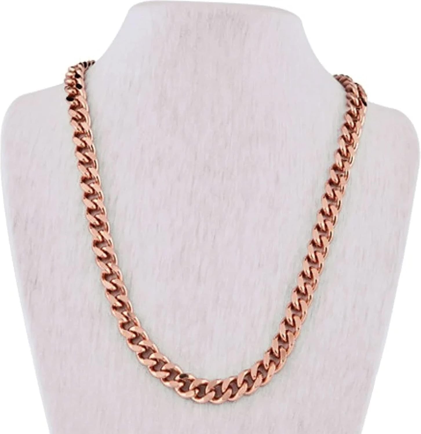 Elegant 24″ Cuban Link Necklace – Heavy Solid Copper Jewelry for All Occasions
