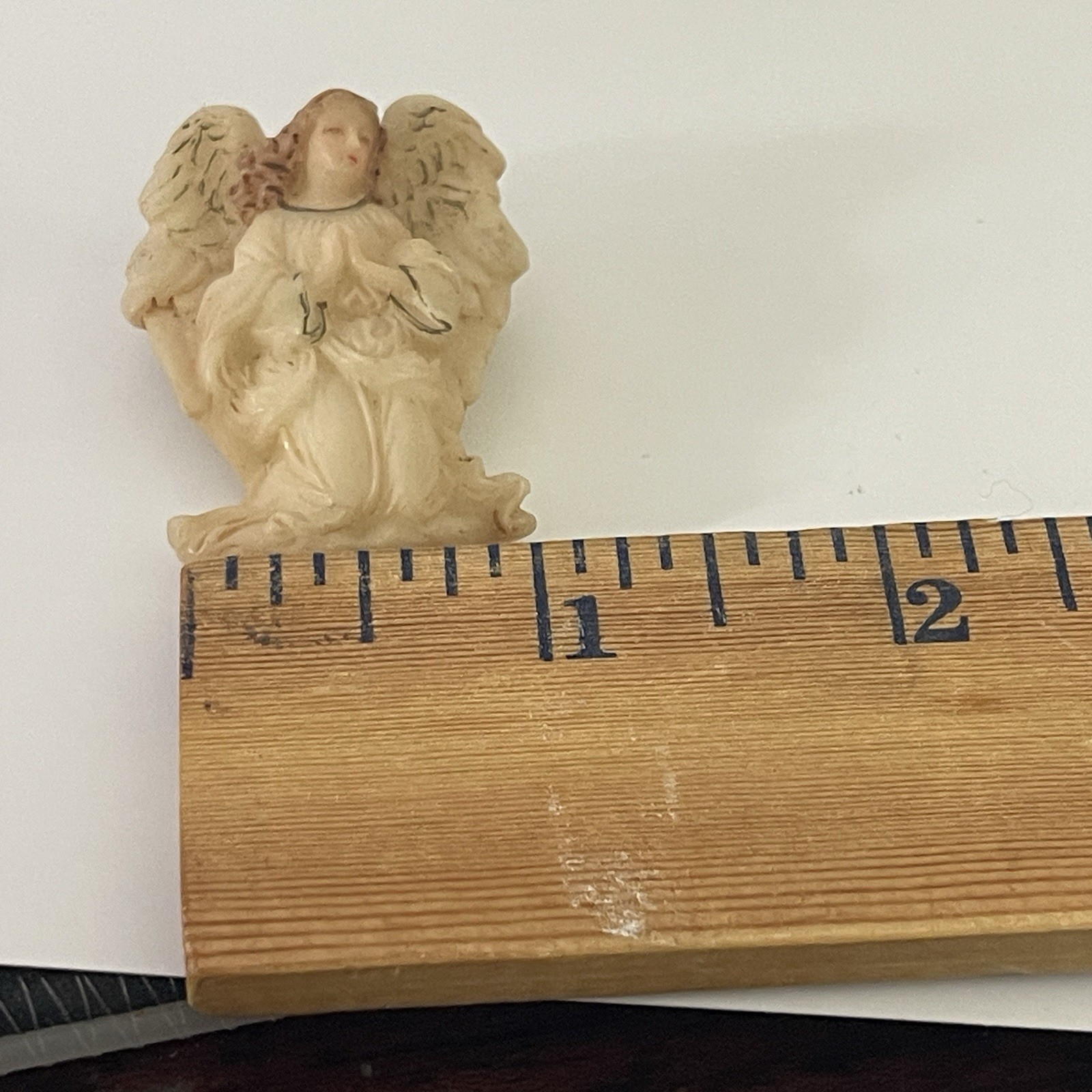 1994 Roman Inc. Praying Seraphim Angel Pin 1.5″ Signature Label On Back Of Pin