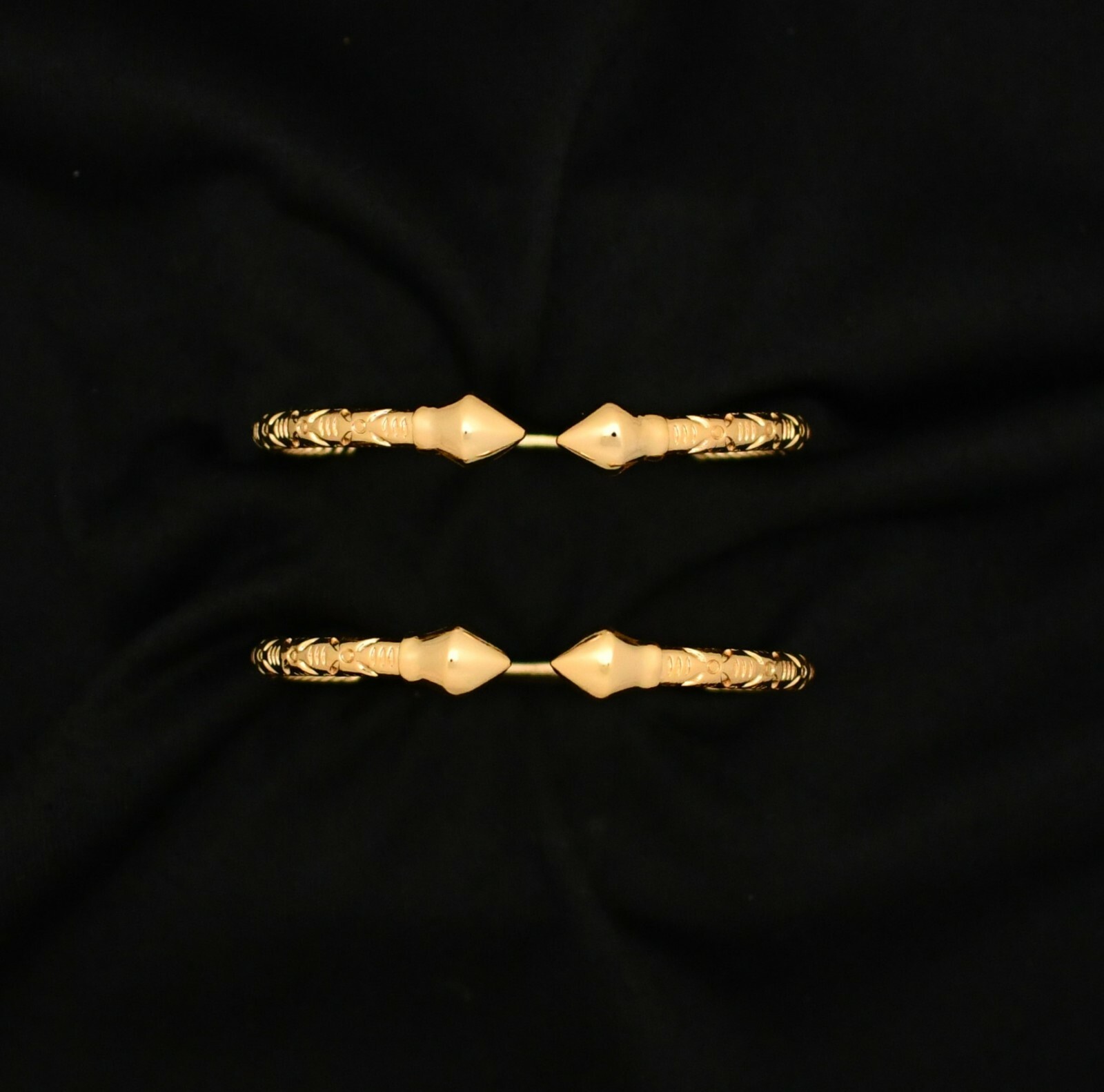 The Great Pyramid Manhattan West Indian Bangles | 22K Gold