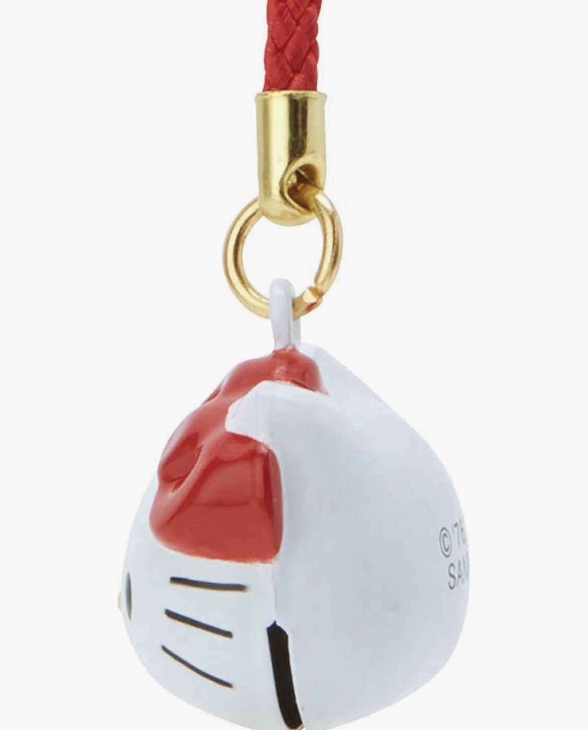 ❤️🔔Sanrio Hello Kitty Face Bell Charm Strap Brass Mascot Keychain🔔❤️