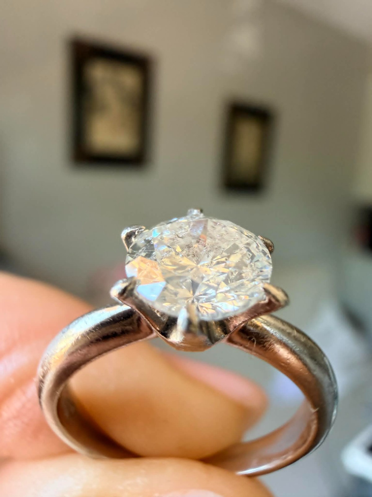 Natural 1.062 Ct Diamond Engagement Ring in Platinum 1000 – Pure Platinum