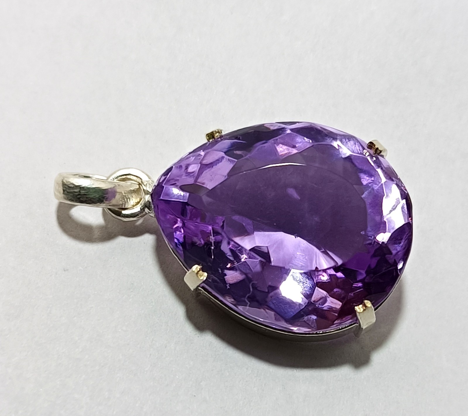 Certified Natural 66.05 Ct Brazilian Purple Pear Topaz Pendant Loose Gemstone