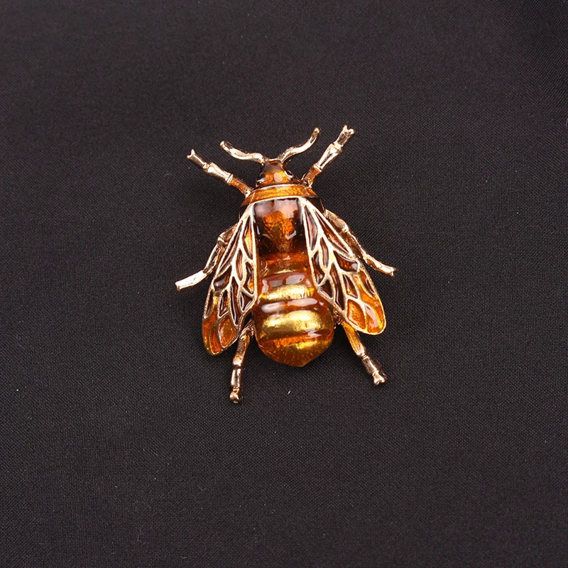 Women Men Unisex Bees Lover Brooch Fashion Insects Honeybee Pins Badge Jewelry