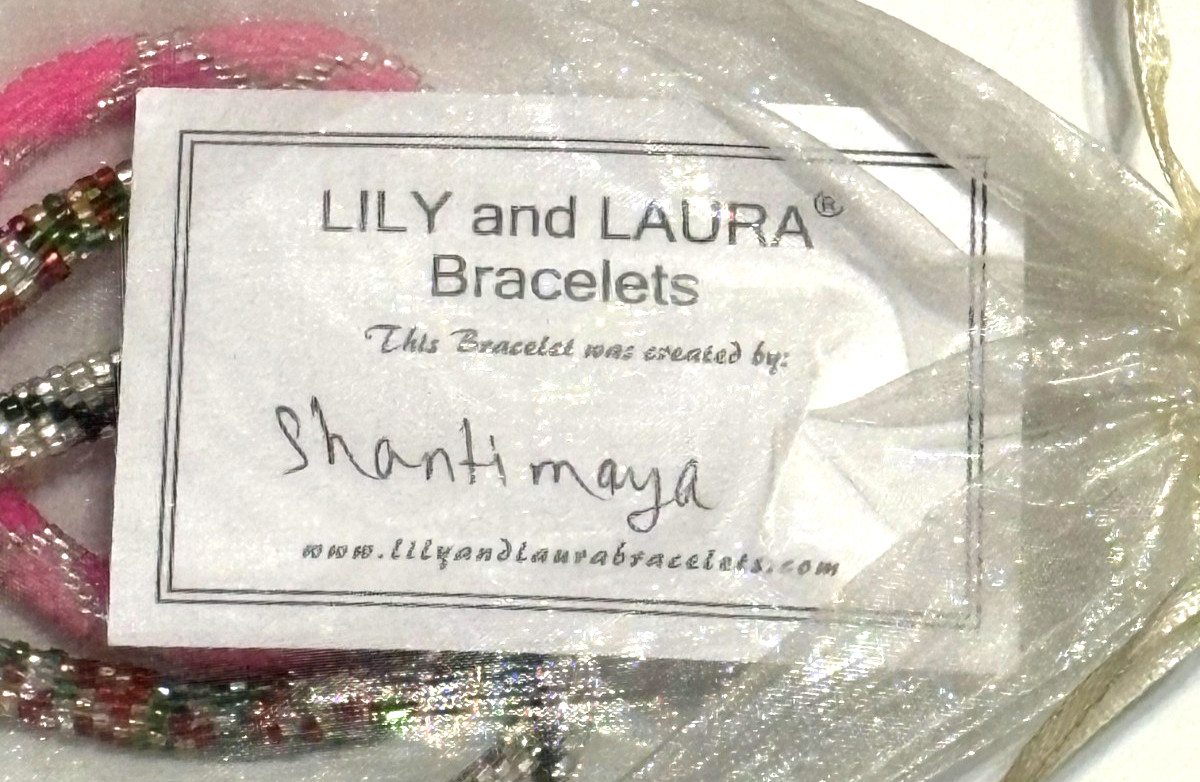 Lot Of Three Lily And Laura Roll On Nepal Glass Bead Bracelets (New, Unopened)