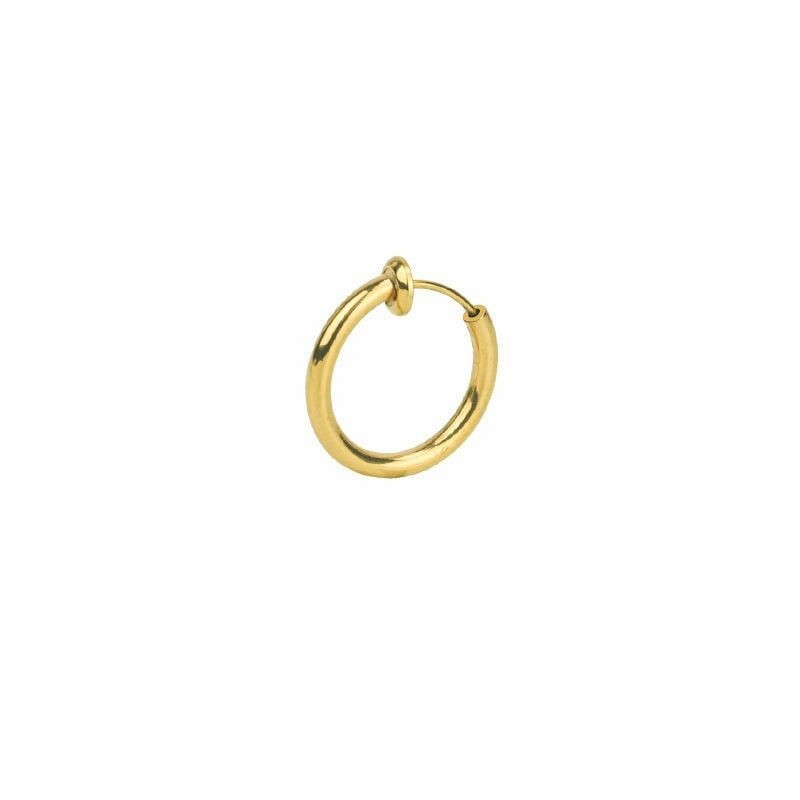 Retractable Earrings Personalized Clip On No Need Piercing Charm Hoops Earrings