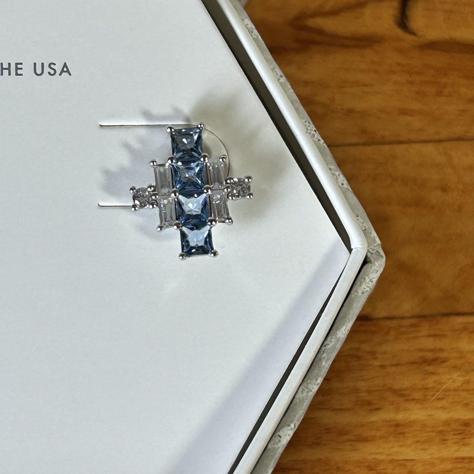 Bomb Party Lab Blue Zircon Stud Earrings RBP5936 Spinel .925 Sterling Silver