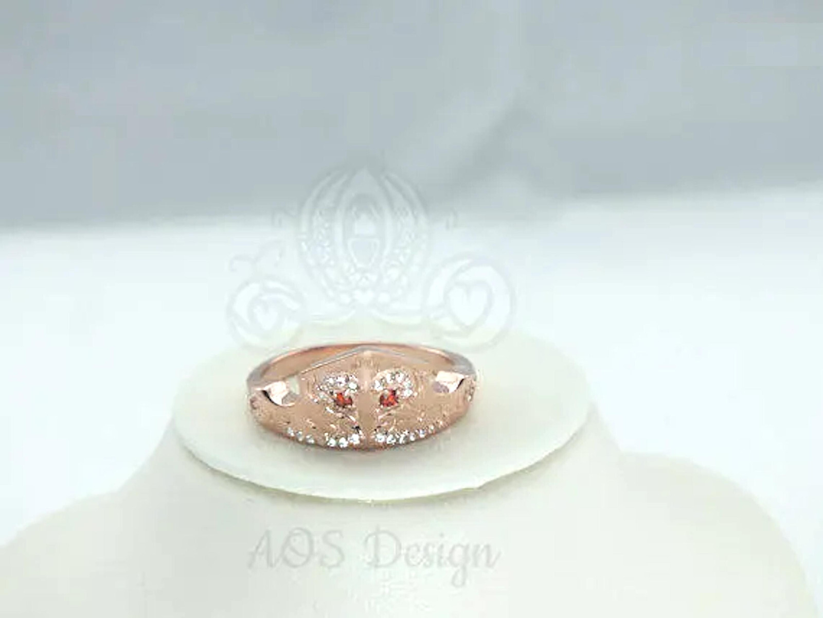 Aurora Sleeping Beauty Ring Rose Gold Tiara Princess Disney Crown Maleficent