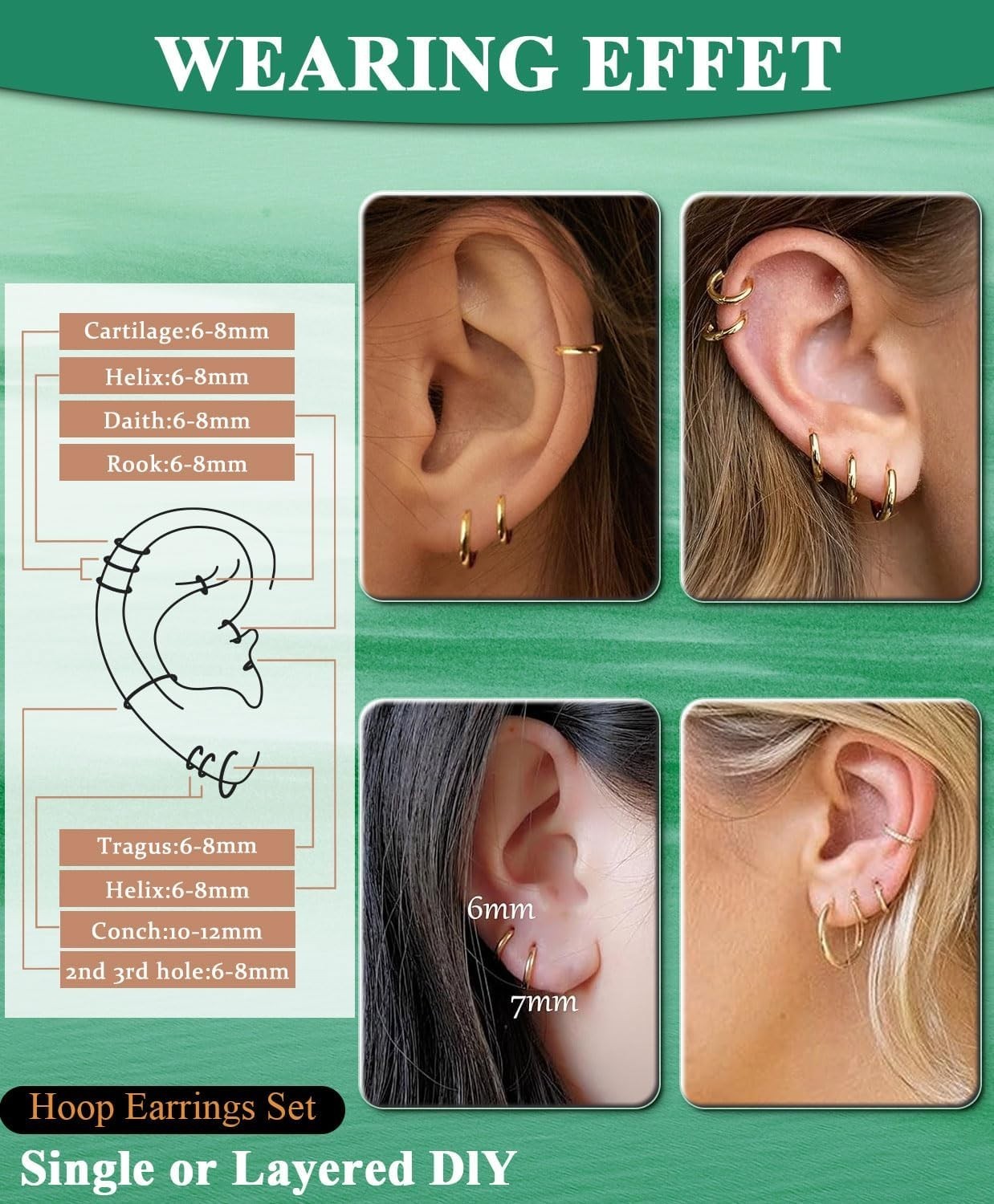 Minimalist 316L Stainless Steel Earrings – Elegant Huggie Hoop for Any Occasion