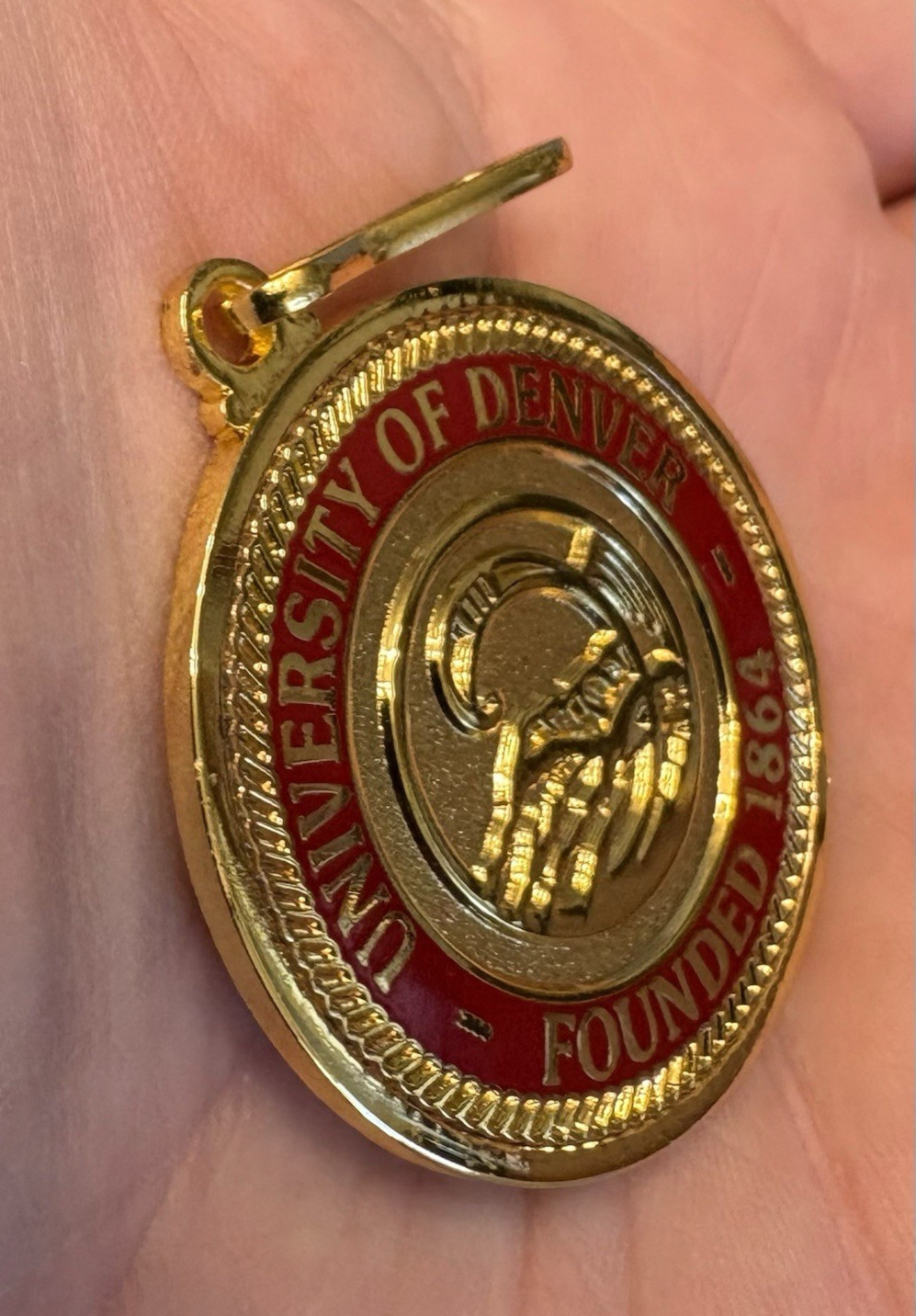 University Of Denver Founded in 1864 Zipper Pull Medallion by Jostens ZP 455