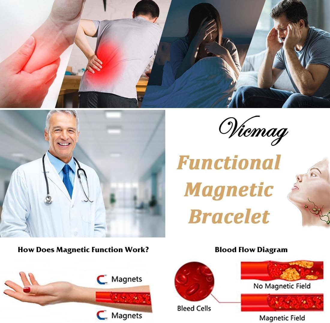 Ladies’ 99.9% Pure Copper Magnetic Bracelet – Elegant Design, Gift Box Included