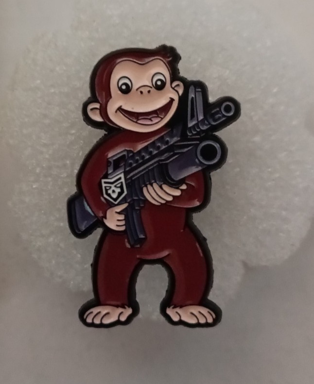 CURIOUS GEORGE ENAMEL PIN-SHIP ALL THE PINS YOU BUY FOR $4.99-VISIT OUR STORE