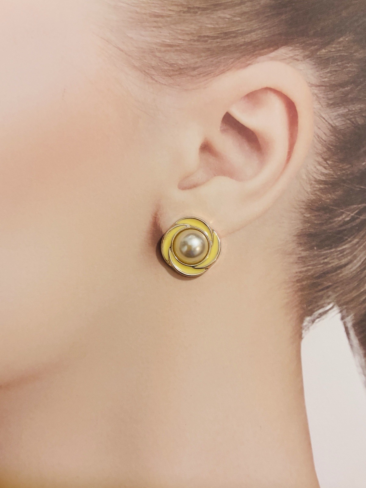 French Vintage Bottom Studs Earrings, High Quality,