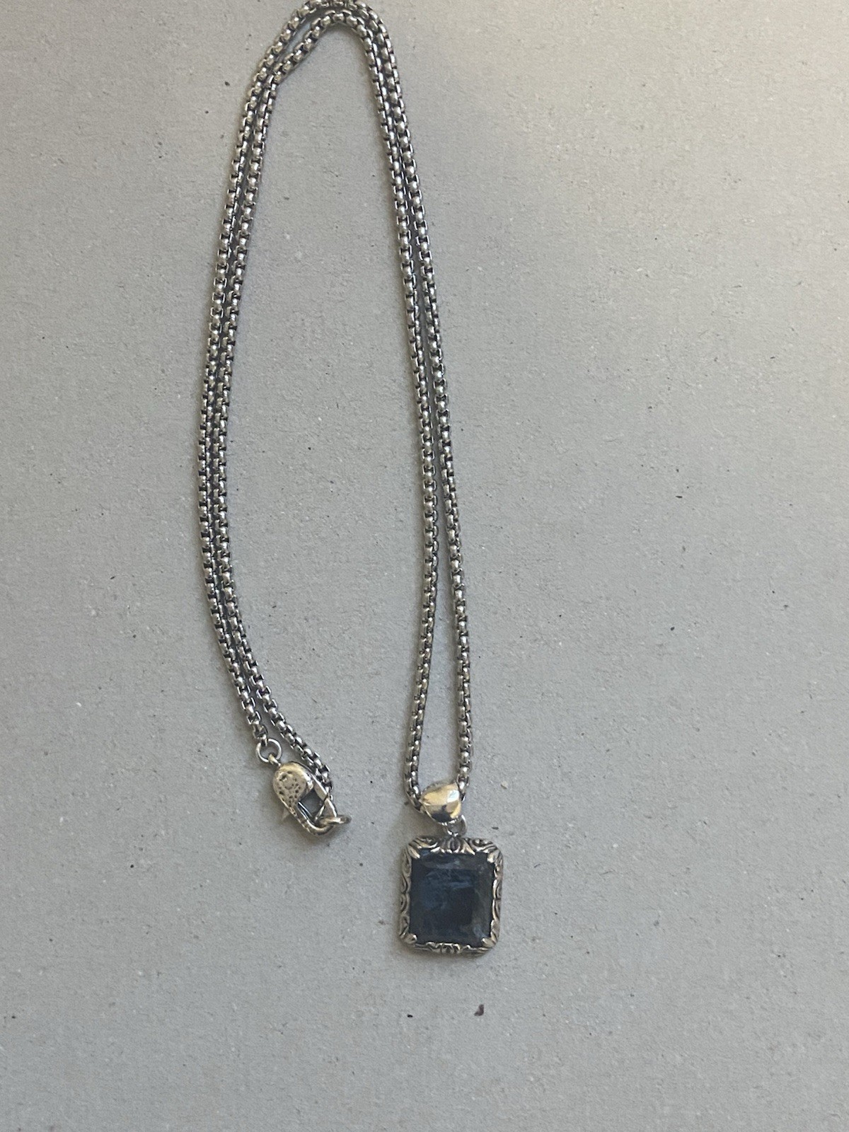 Clocks And Colours Rebirth X Pietersite Pendant W/21” Stainless Steel Chain