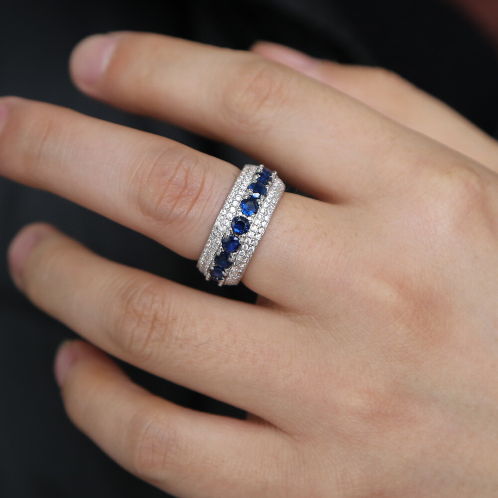 High Quality lced Out Bling Cz Men ‘s Ring Jewelry Luxury Full CZ Fashion Rings