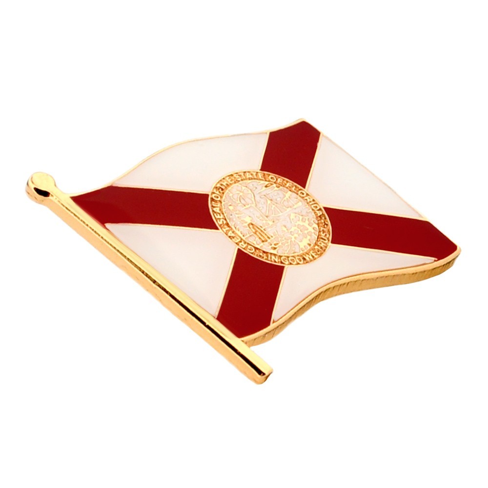 PinMart’s Florida US State Flag FL Enamel Lapel Pin
