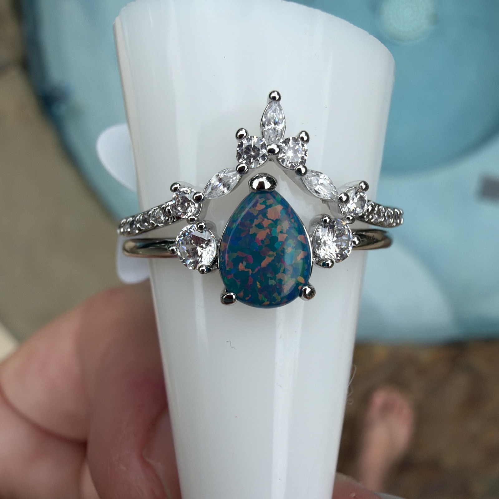 Bomb Party RBP8273 October 2024 Imagination Is Key Lab Black Fire Opal Ring 11