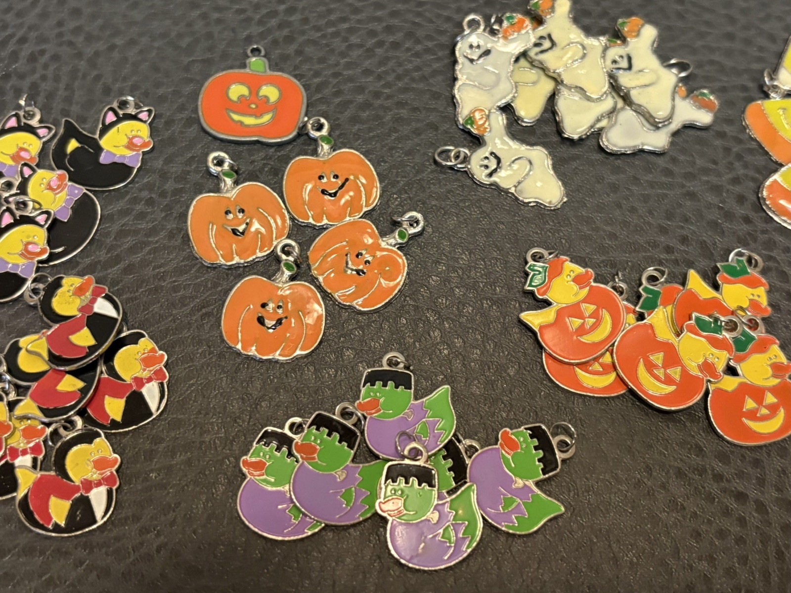 Halloween Charms For Bracelets Or Necklaces 50+ Pumpkin Rubber Ducks Candy Corn