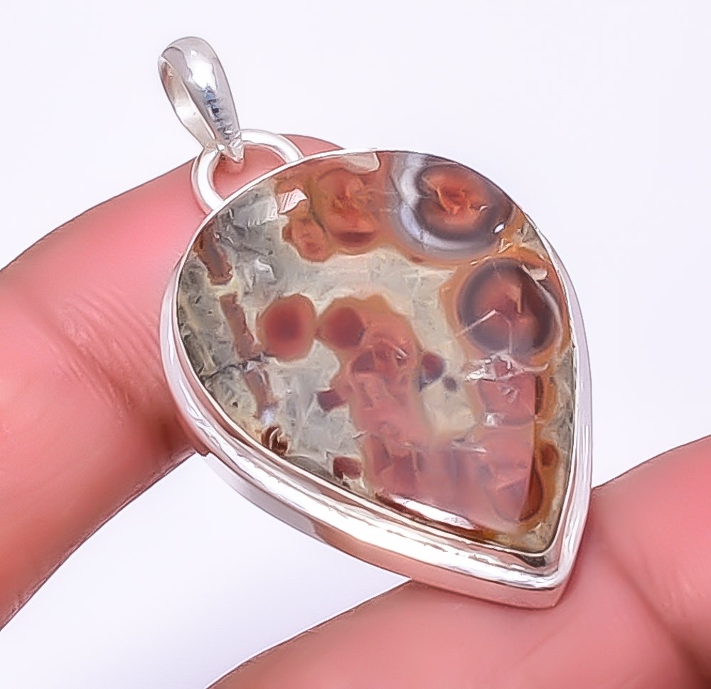 Peanut Obsidian 925 Sterling Silver Jewelry Pendant 1.76″ P13923, Christmas Gift