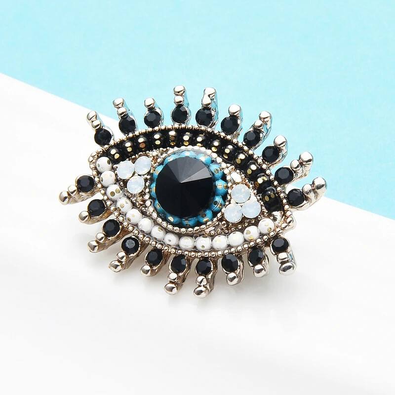 Elegant EVIL Eye Brooch Pin Fashion Jewelry Accessory