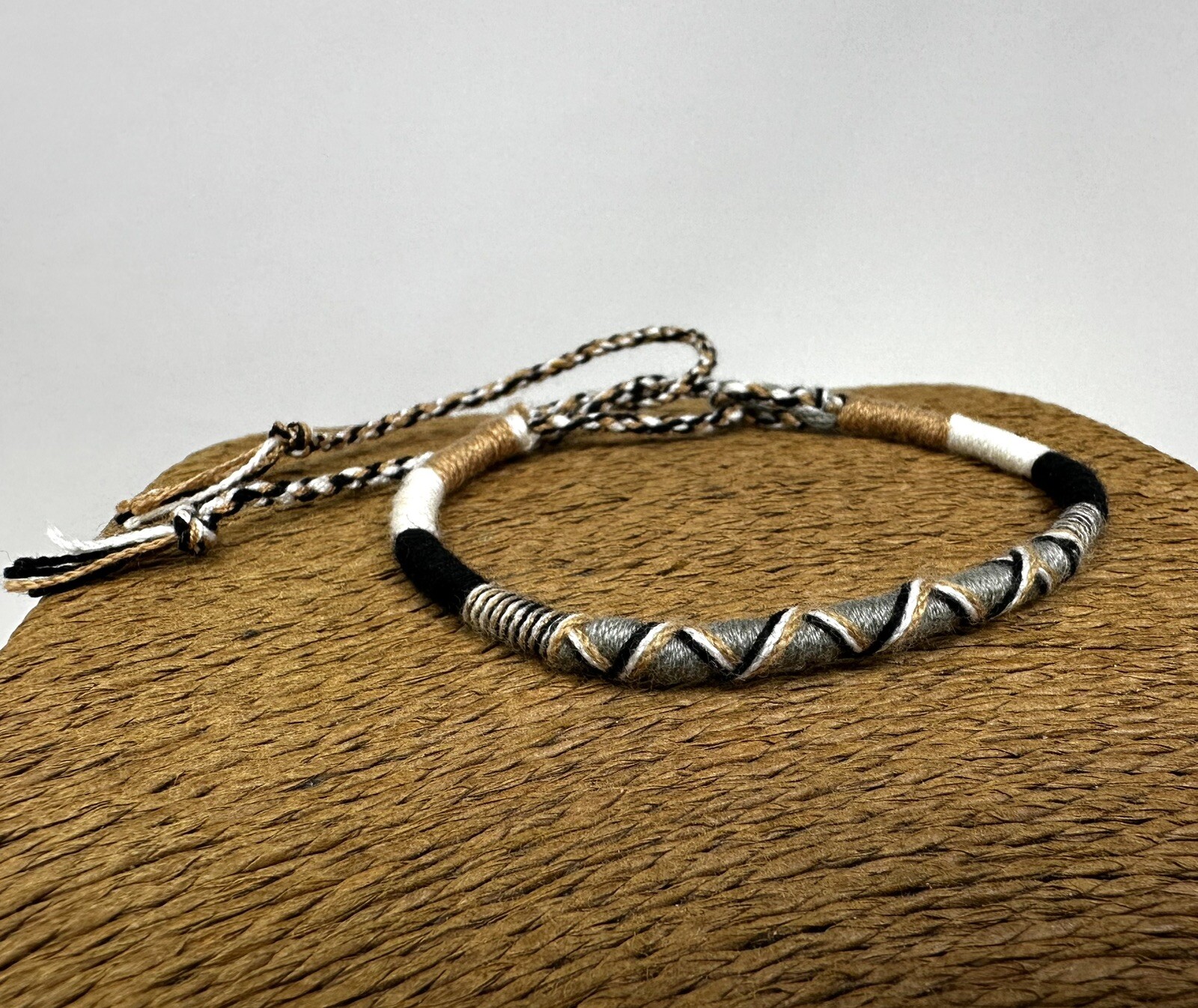 Adjustable Earthy Colors Braided Bracelet | Unisex Boho Style | Cotton Cord 6″-9