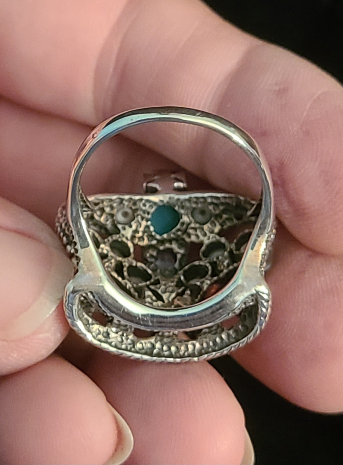 Nicky Butler SS 925 Multi-Gemstone Crown Ring Size 10