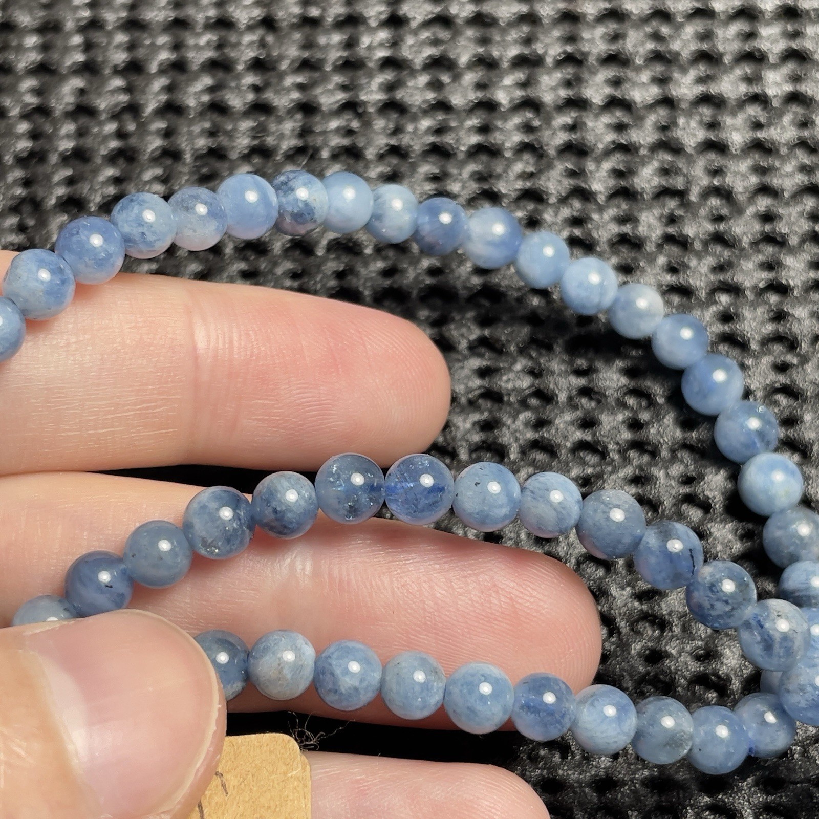 18.9in 3 Wraps Aquamarine Bracelet 5mm Natural Stone Bracelet Necklace Jewelry