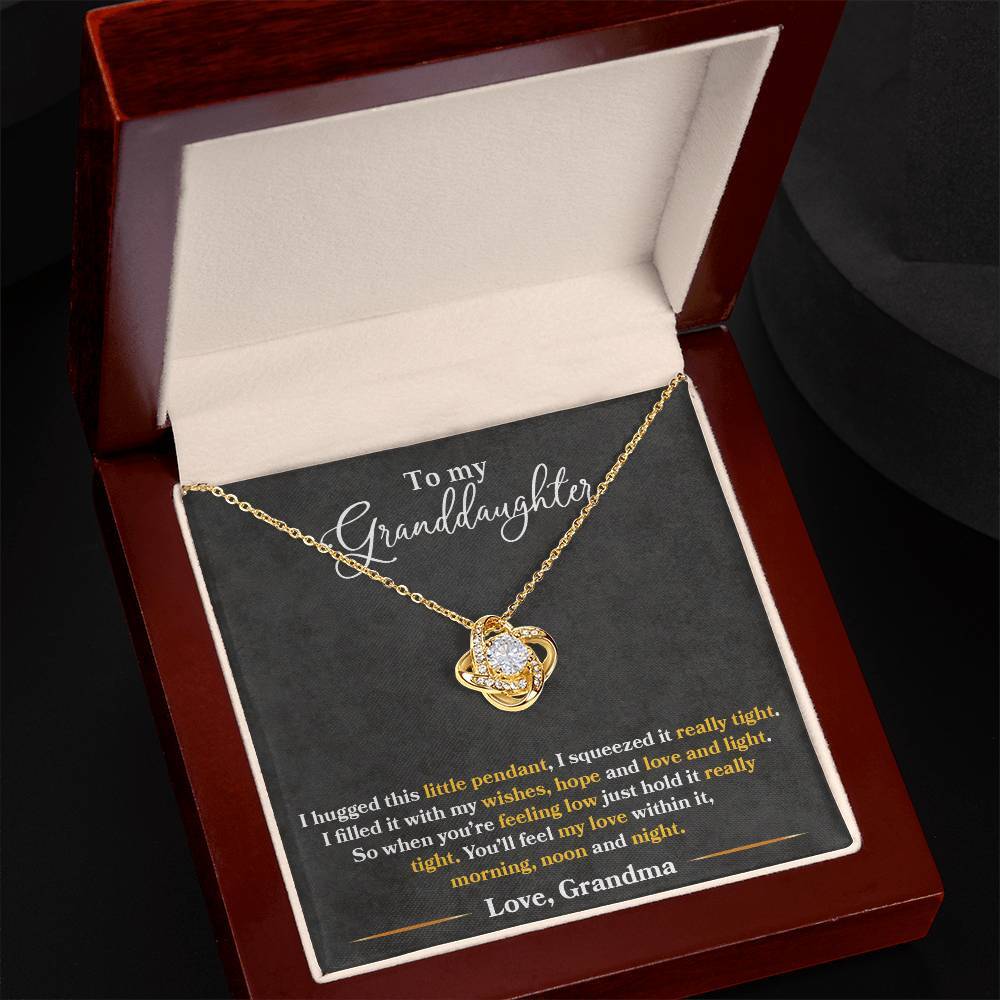 To My Granddaughter Necklace, Xmas Birthday Graduation Gift For Granddaughter