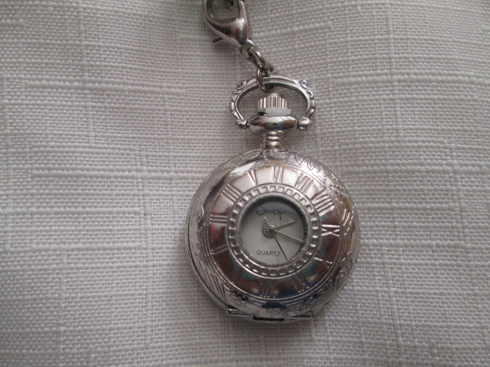 ART BY AMY LABBE UNIQUE BEADED WATCH CLOCK NECKLACE