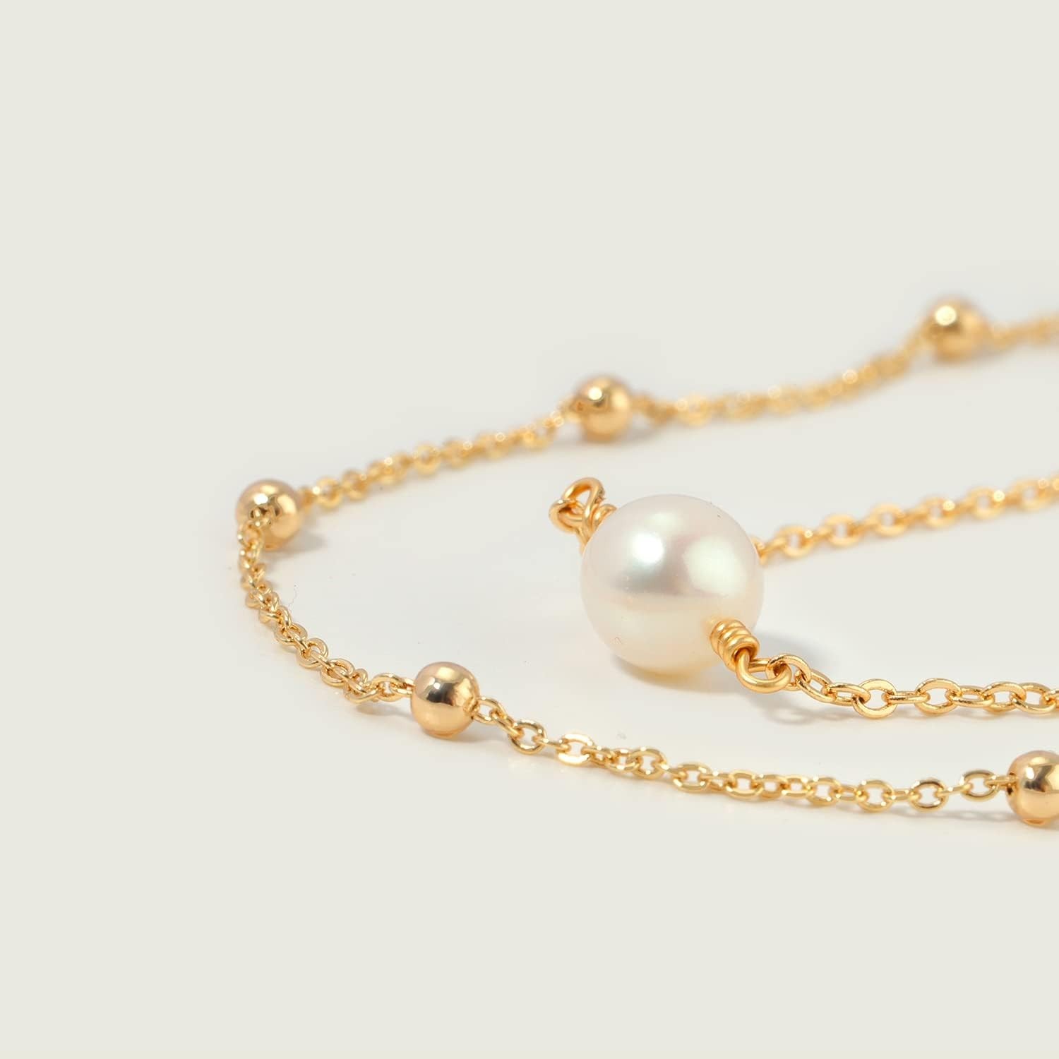 Versatile 14K Gold Plated Dainty Chain Bracelet – Perfect for Any Occasion