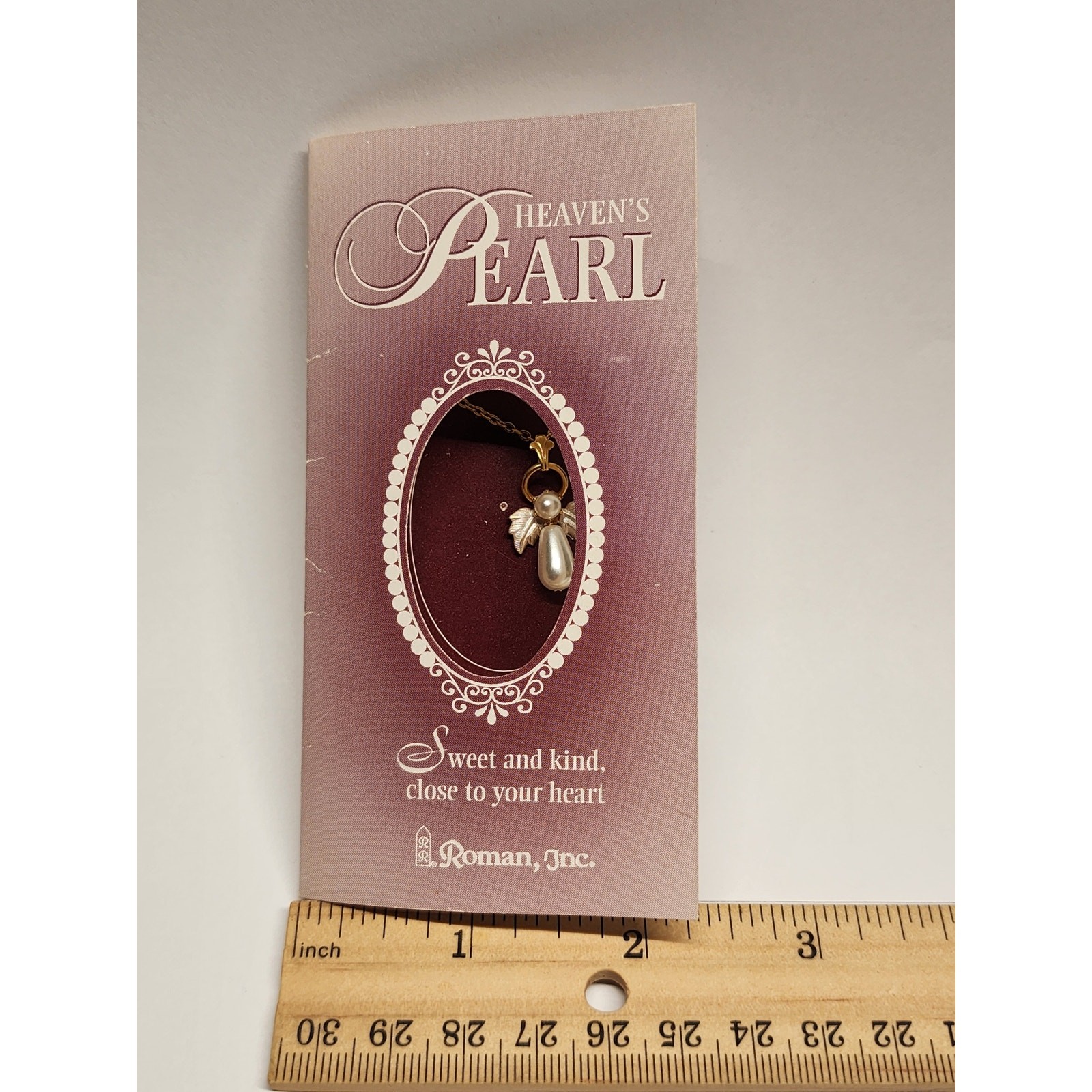 Heaven’s Pearl Angel Pendant Necklace by Roman Inc. – New on Card