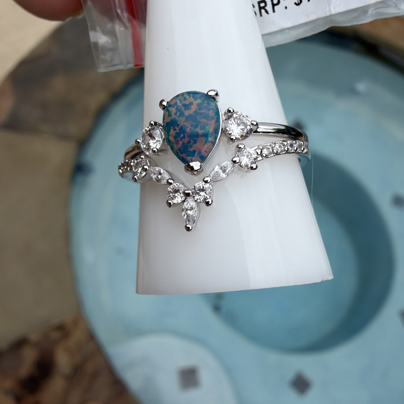 Bomb Party RBP8273 October 2024 Imagination Is Key Lab Black Fire Opal Ring 11