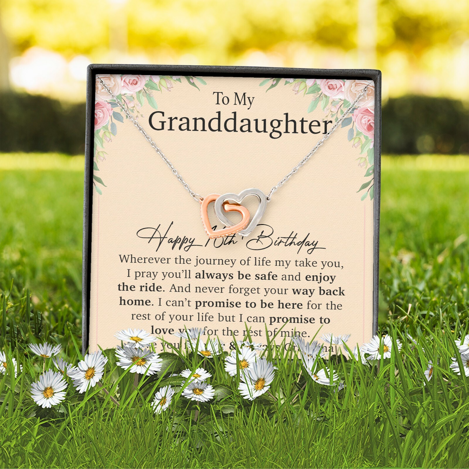 Happy 16th Birthday, To My Granddaughter Necklace, Gift For Granddaughter
