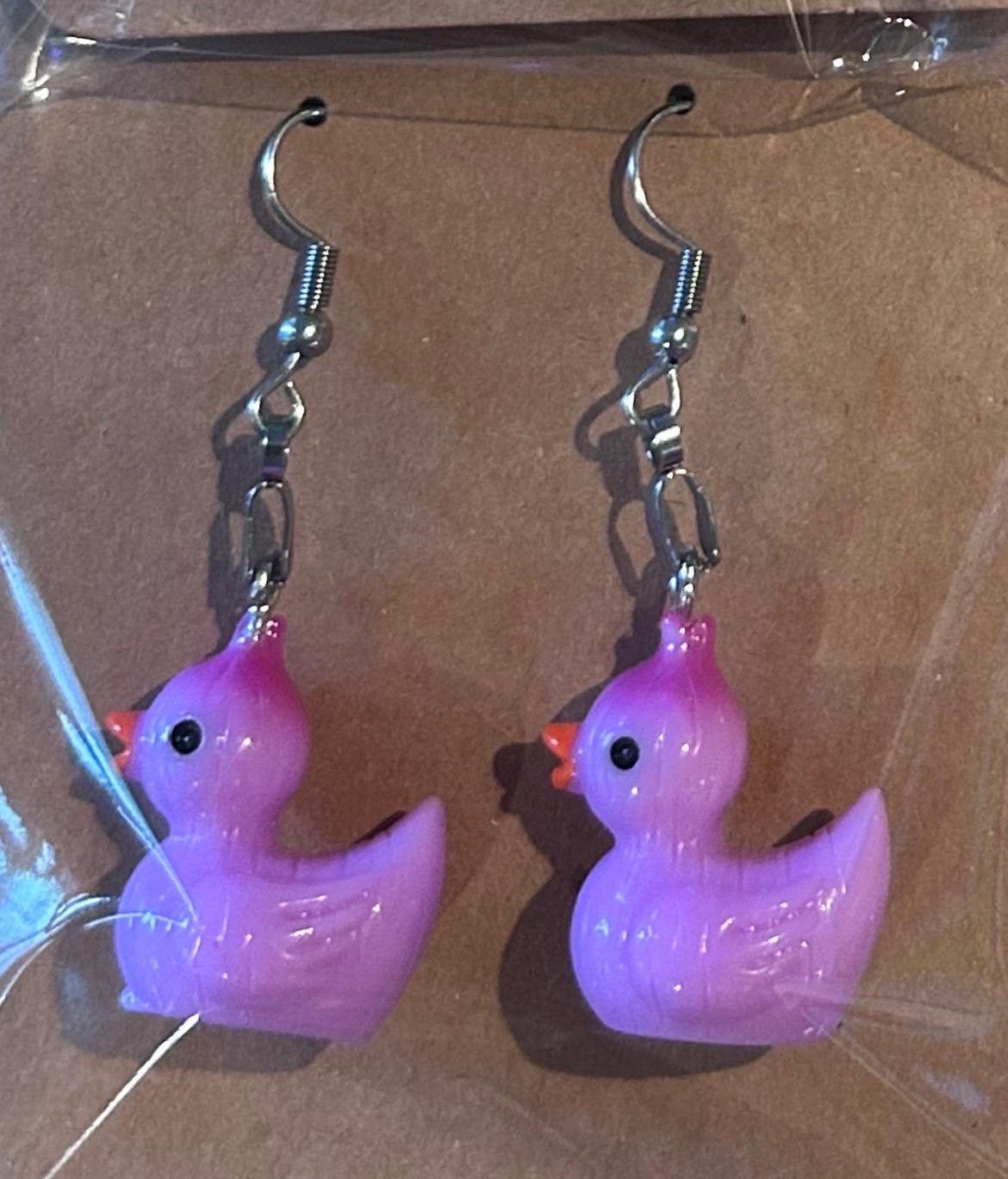 Vegetable Duck Earrings Set – 8 Pairs of Cute-Veggie Duck Earrings, Pumpkin,
