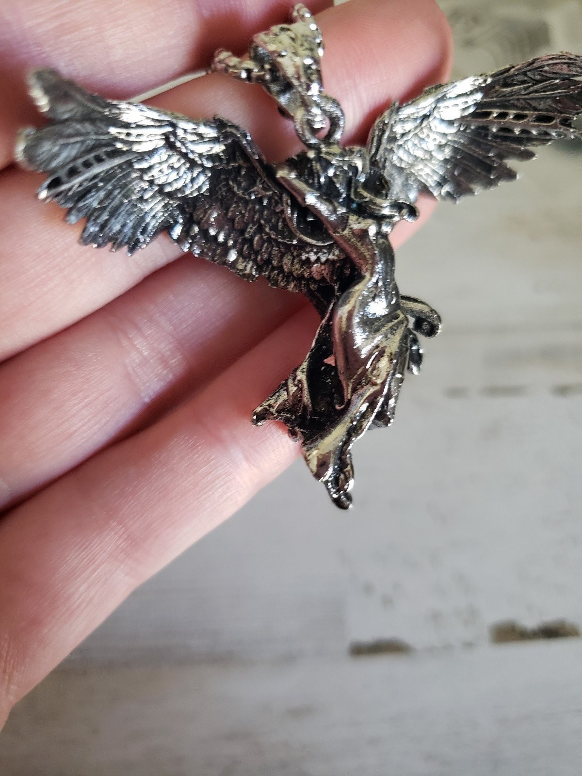 Angel necklace goth love jewelry gothic gift beauty men women love sexy mystical