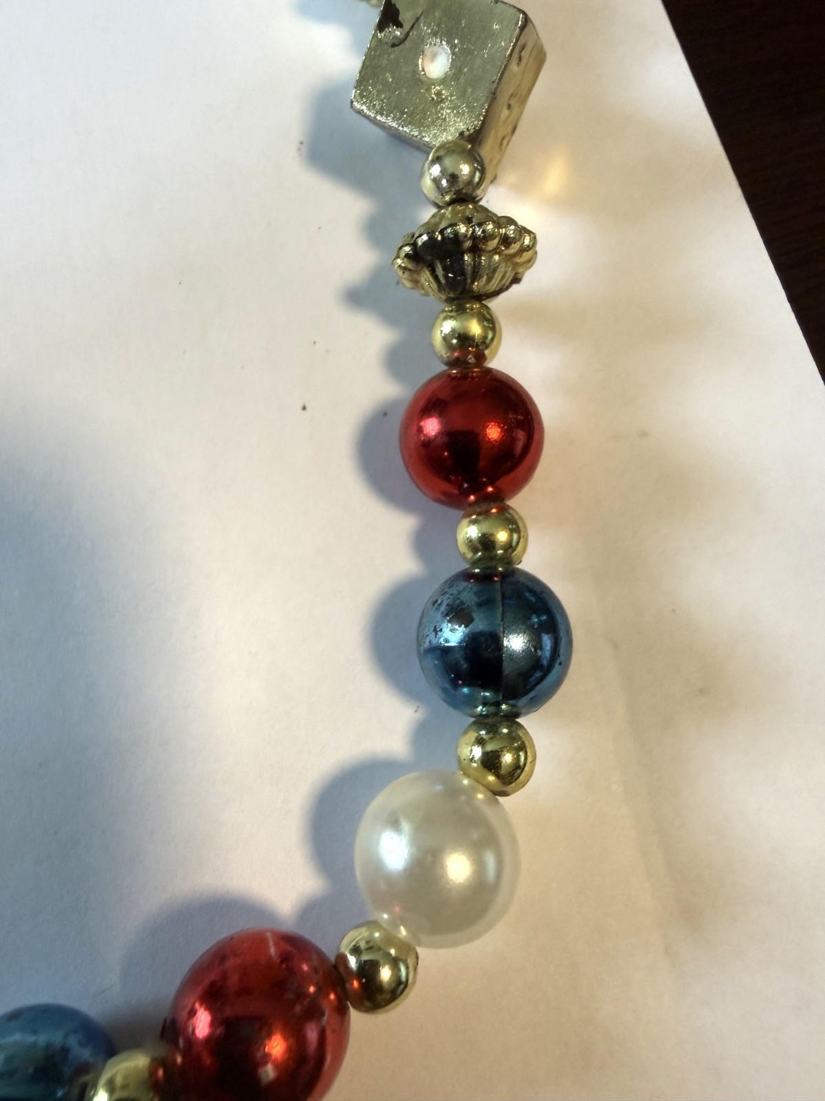 Welcome To Fabulous Las Vegas Nevada – Beaded Necklace – Dice and Colored Beads