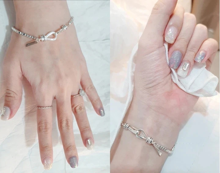 Women’s 925 Sterling Silver Beads Handmade Retro, Geometric Bracelet Gift.