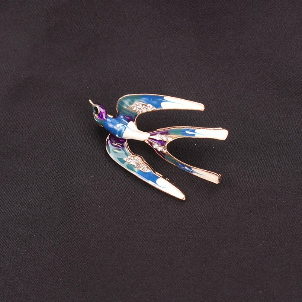 Women Men Unisex Swallow Lover Brooch Fashion Birds Pins Badge Jewelry