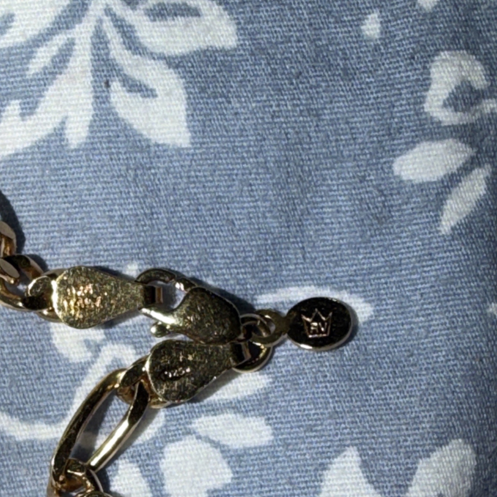 Figaro Chain Necklace Gold Tone Yellow Gold silver 925 italy