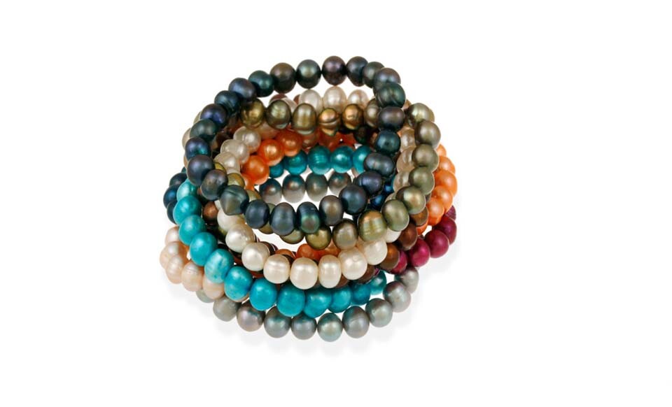 Genuine Fresh Water pearls Stretch Bracelet for Women- All Colors