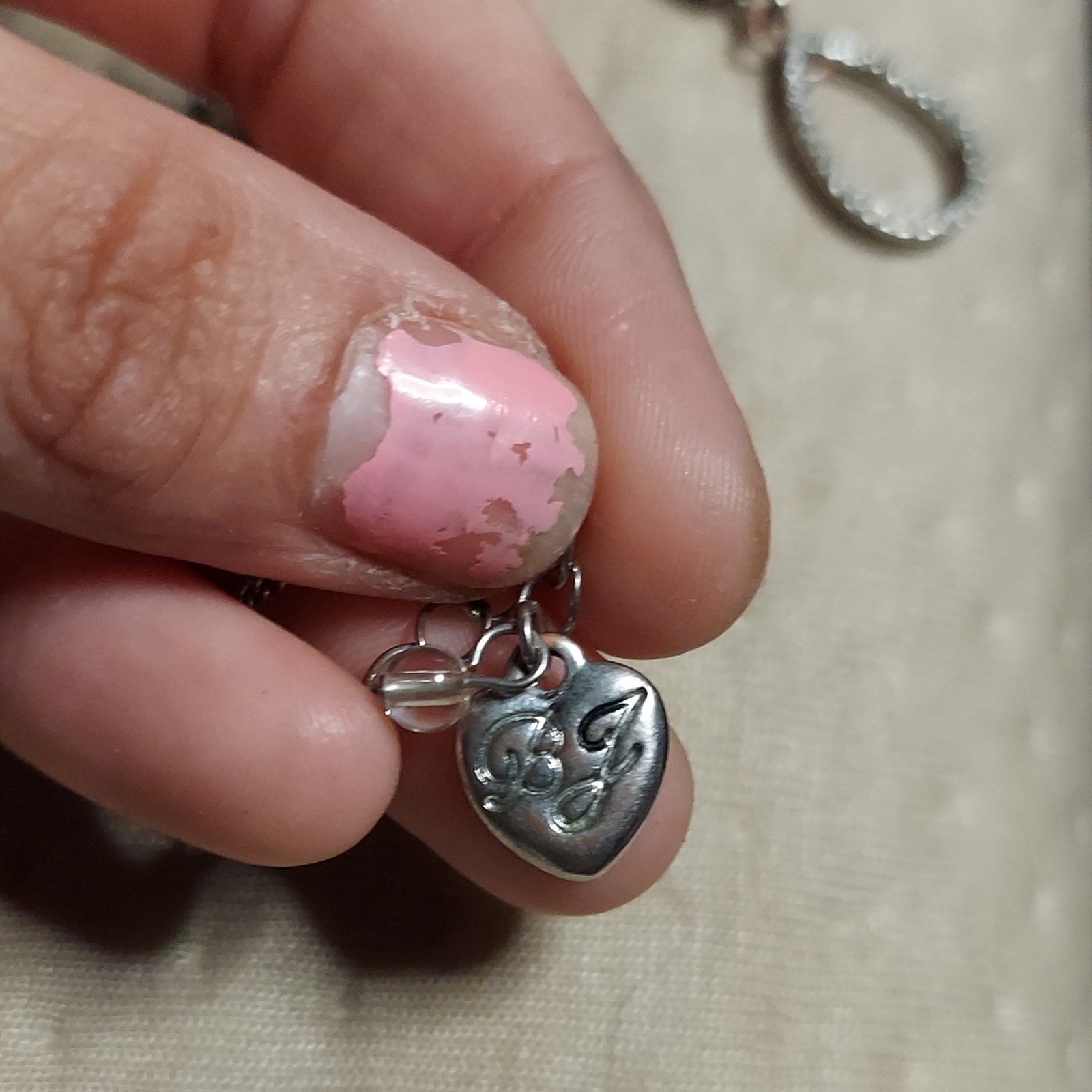 Silver Tone Pavé Crystal Skull Charm Pendant Necklace Snake Chain Lobster