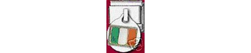 Flag of Ireland Italian Modular Charm Dangle fits Zoppini