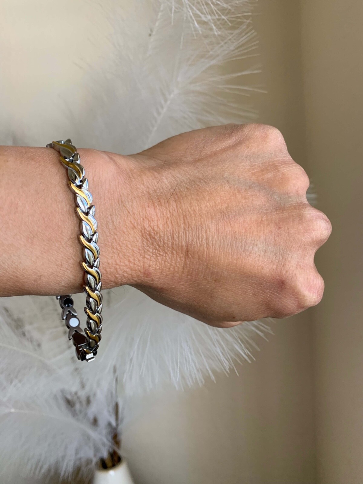 Magnetic Bracelet women Max Magnets Balance Energy Arthritis Pain Relief 6.6 in