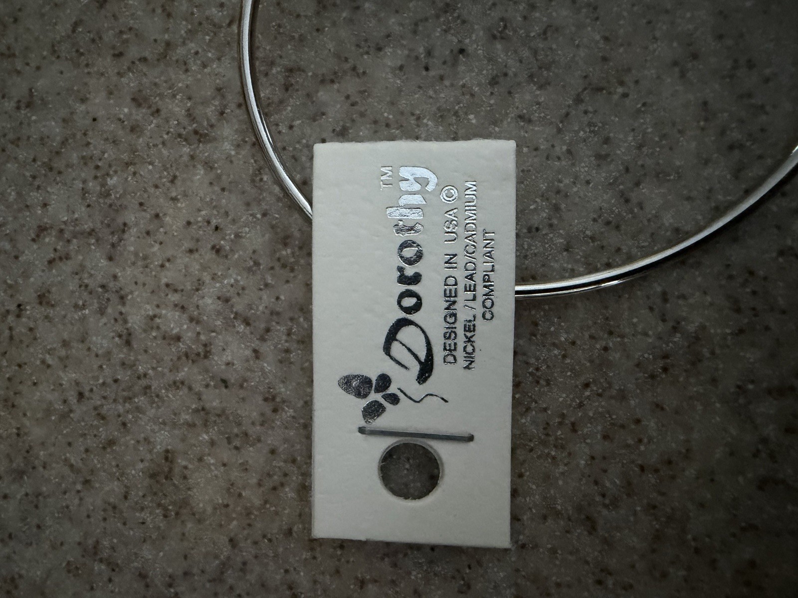 Doodlbug Silver Bangle Charm Bracelet Beach Theme Signed Hook Closure Round