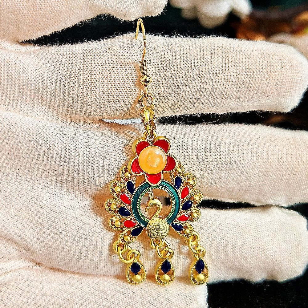 New Chinese Style Phoenix Earrings for Hanfu Qipao