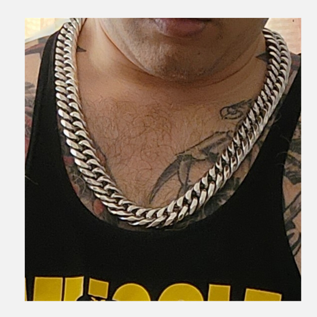19mm Heavy Strong Men’s Stainless Steel Curb Cuban Link Chain Necklace 16″-40″