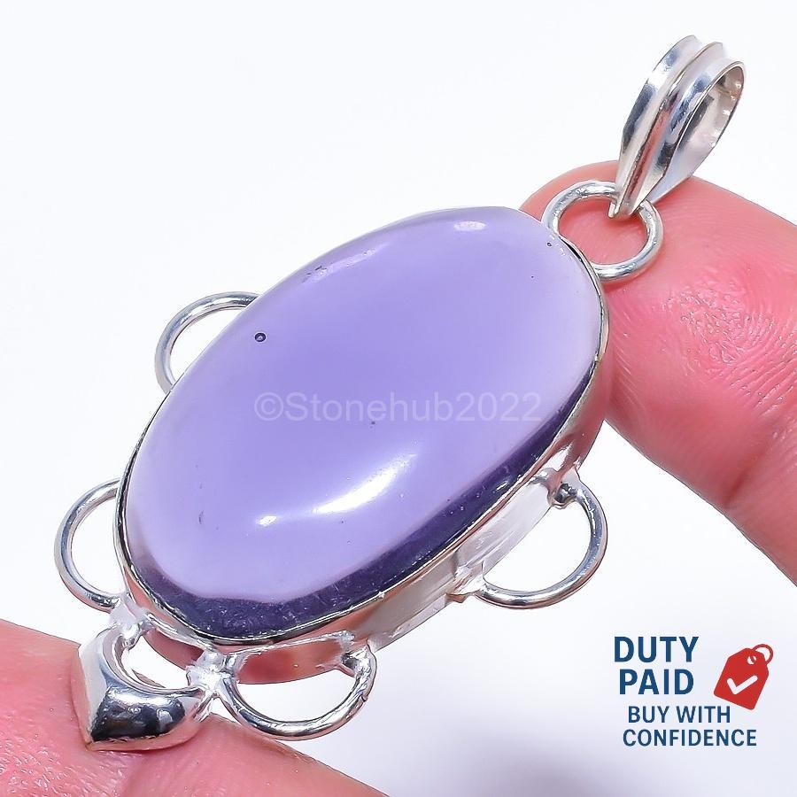925 Silver Amethyst Anniversary Channel Set Daughter Birthday Wedding Pendant