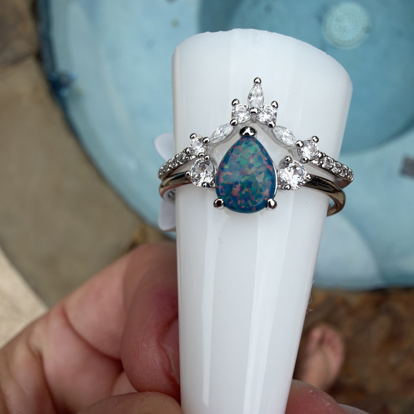 Bomb Party RBP8273 October 2024 Imagination Is Key Lab Black Fire Opal Ring 11