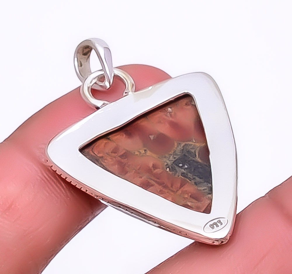 Peanut Obsidian 925 Sterling Silver Jewelry Pendant 1.56″ P13910, Christmas Gift